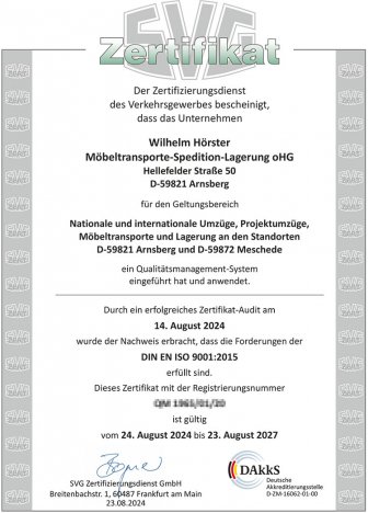 Qualitaets-Zertifikat